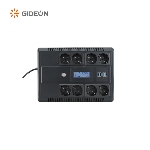 GD-UP1-G 450VA-1000VA AC UPS مع شاشة LCD 