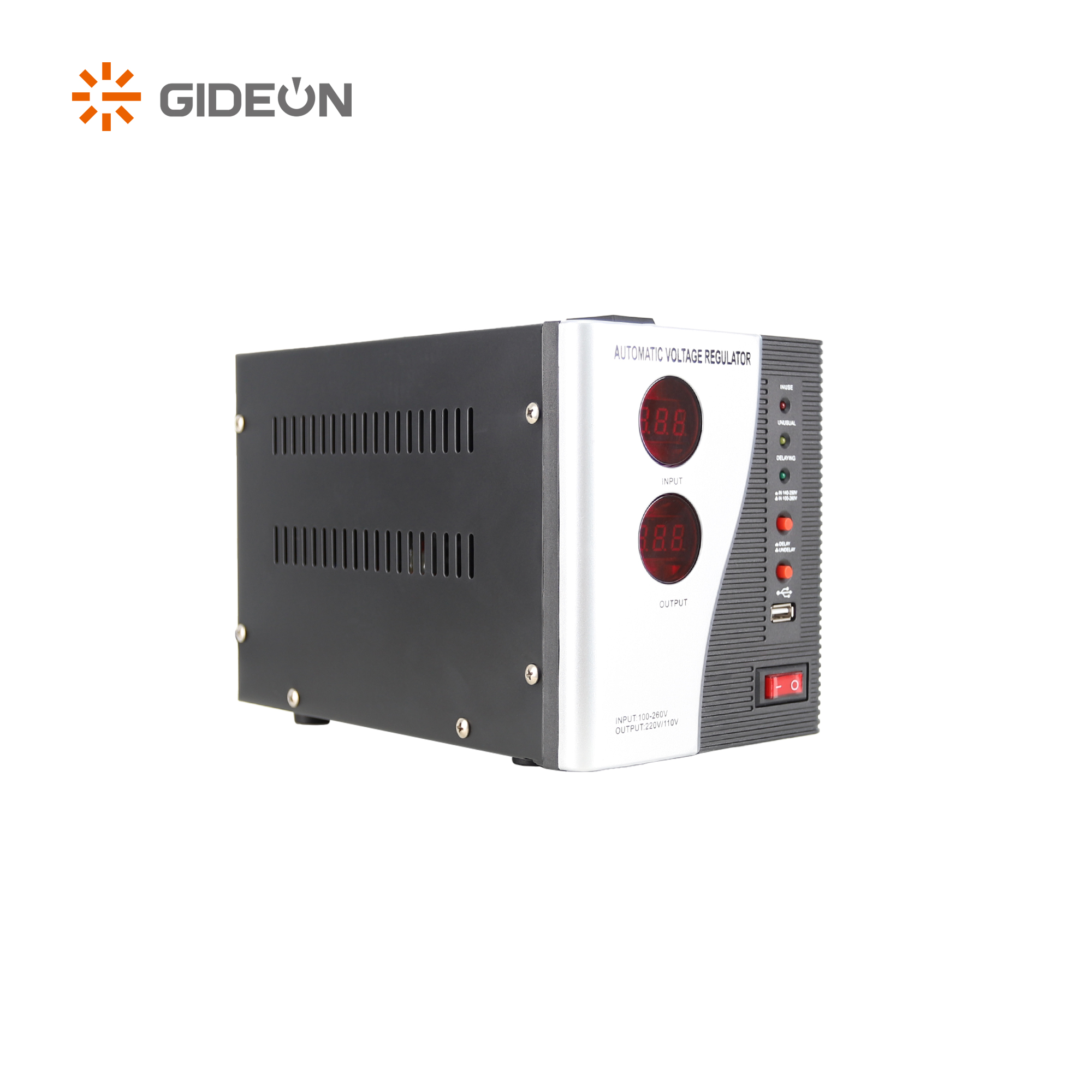 GD-AVR26 500VA-5000VA تثبيت الجهد الرقمي مع وظيفة تأخير قابل للتعديل لجهاز المنزل