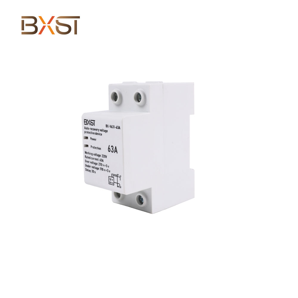 BXST DIN RAIL 230V Home 3 Phase Voltage Protector V631-63A