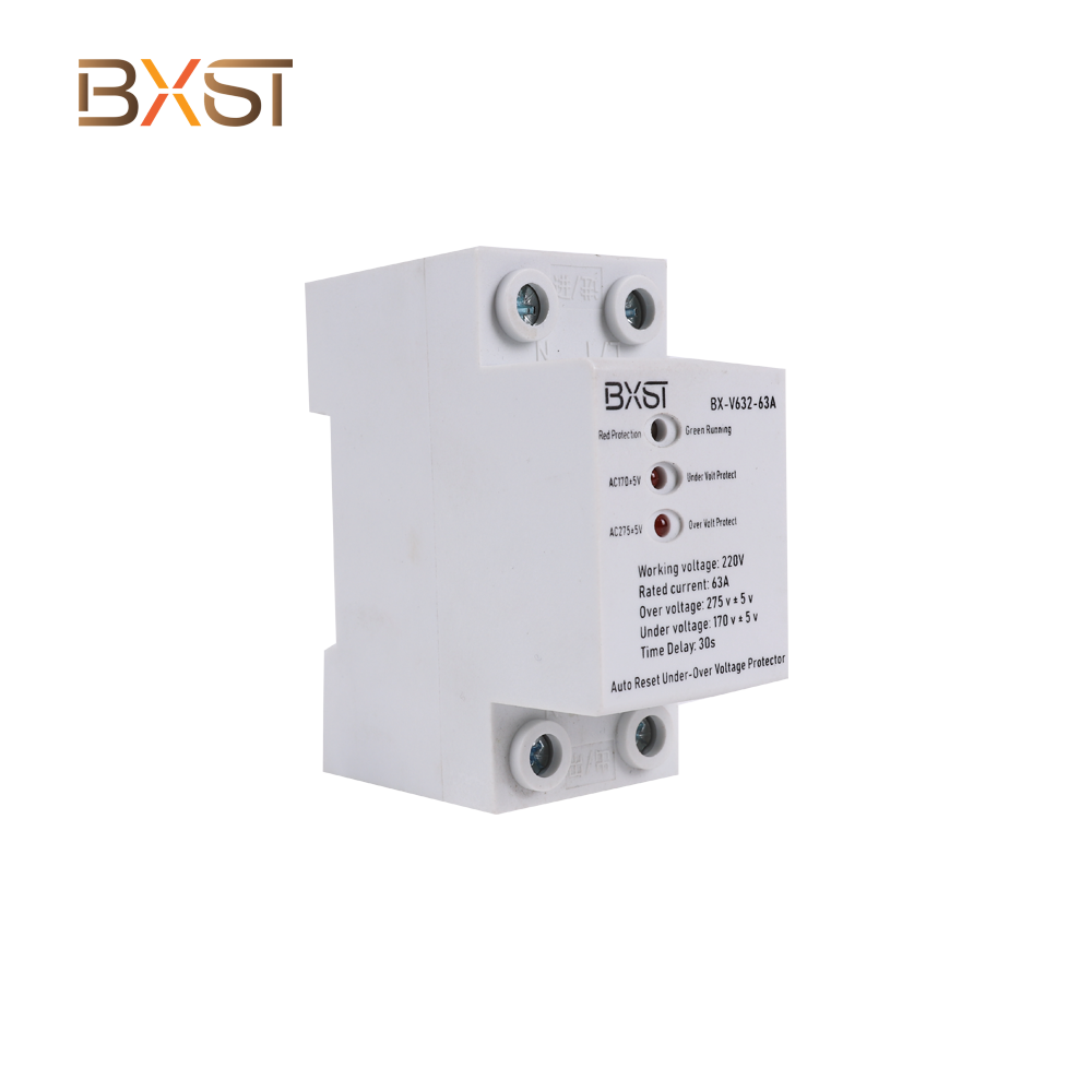 BXST المؤهلة DIN Rail 3 طور الجهد الحماة للمنزل V632-63A