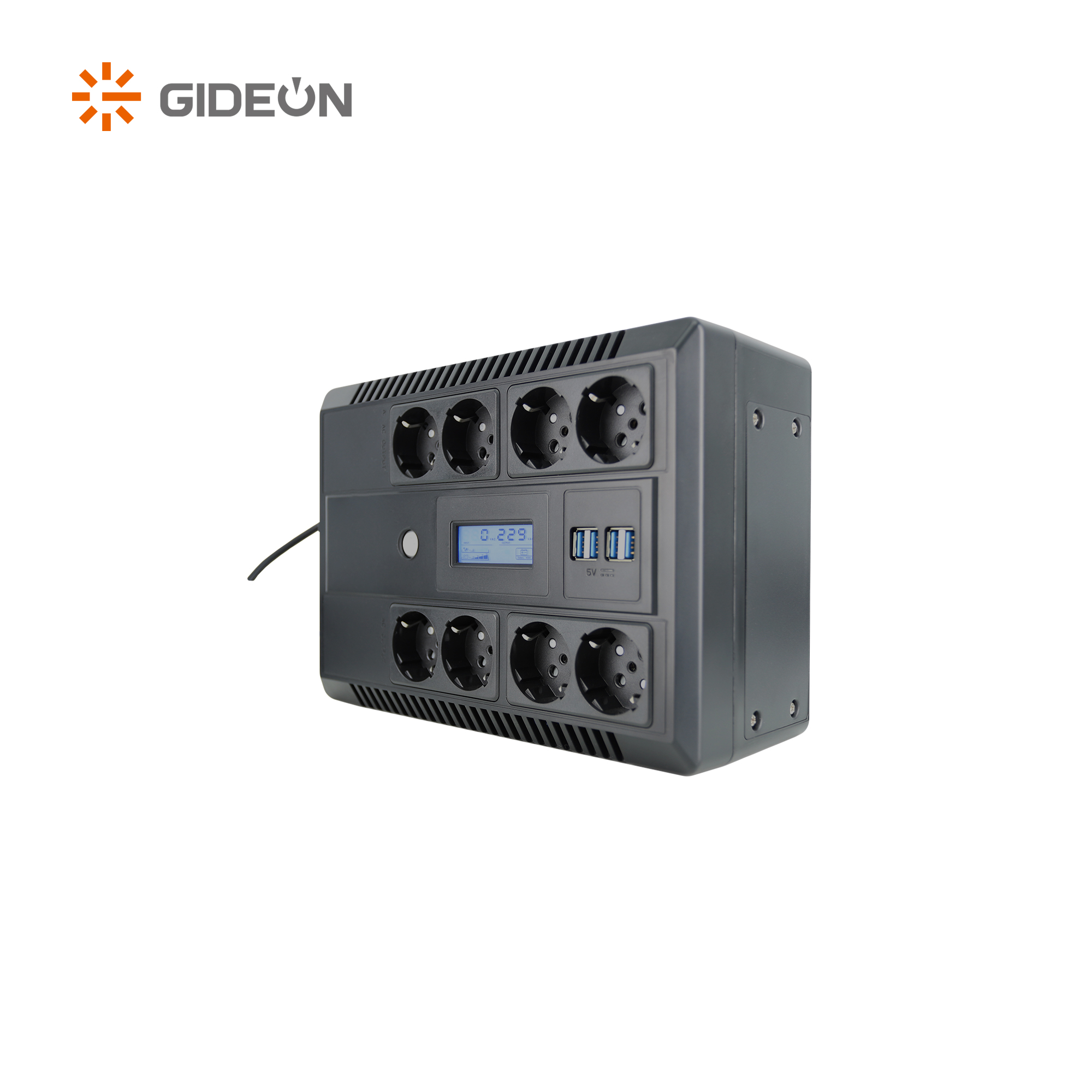 GD-UP1-G 450VA-1000VA AC UPS مع شاشة LCD 