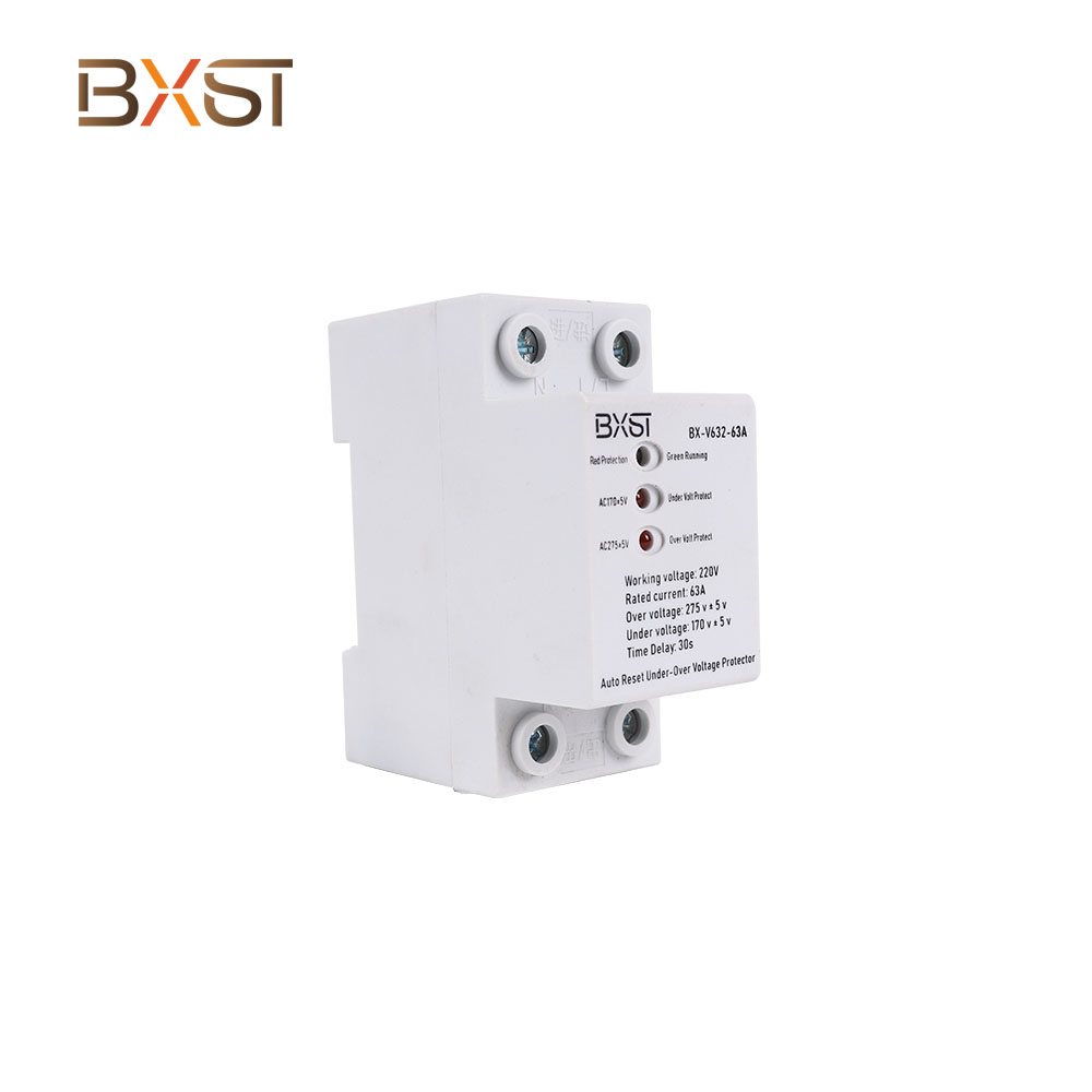 BXST DIN RAIL 230V Home 3 Phase Voltage Protector V631-63A