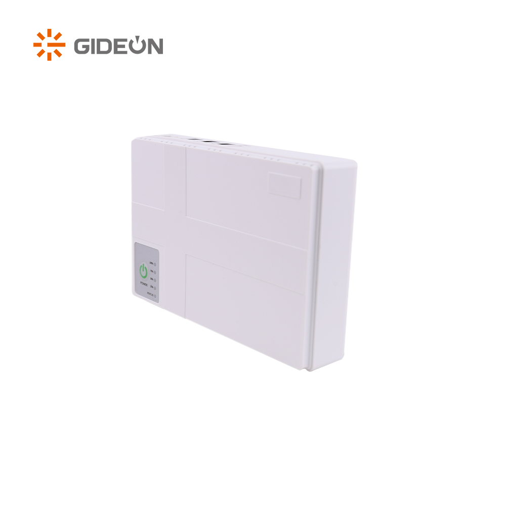 GD-DC002-DC1018P بقيادة 8800mAh/10400mAh Mini DC UPS مع اللون الأبيض
