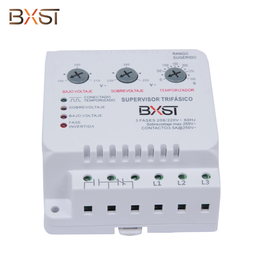 BXST مؤهل DIN Rail 3 طور الجهد الحماة للثلاجة المنزل V086