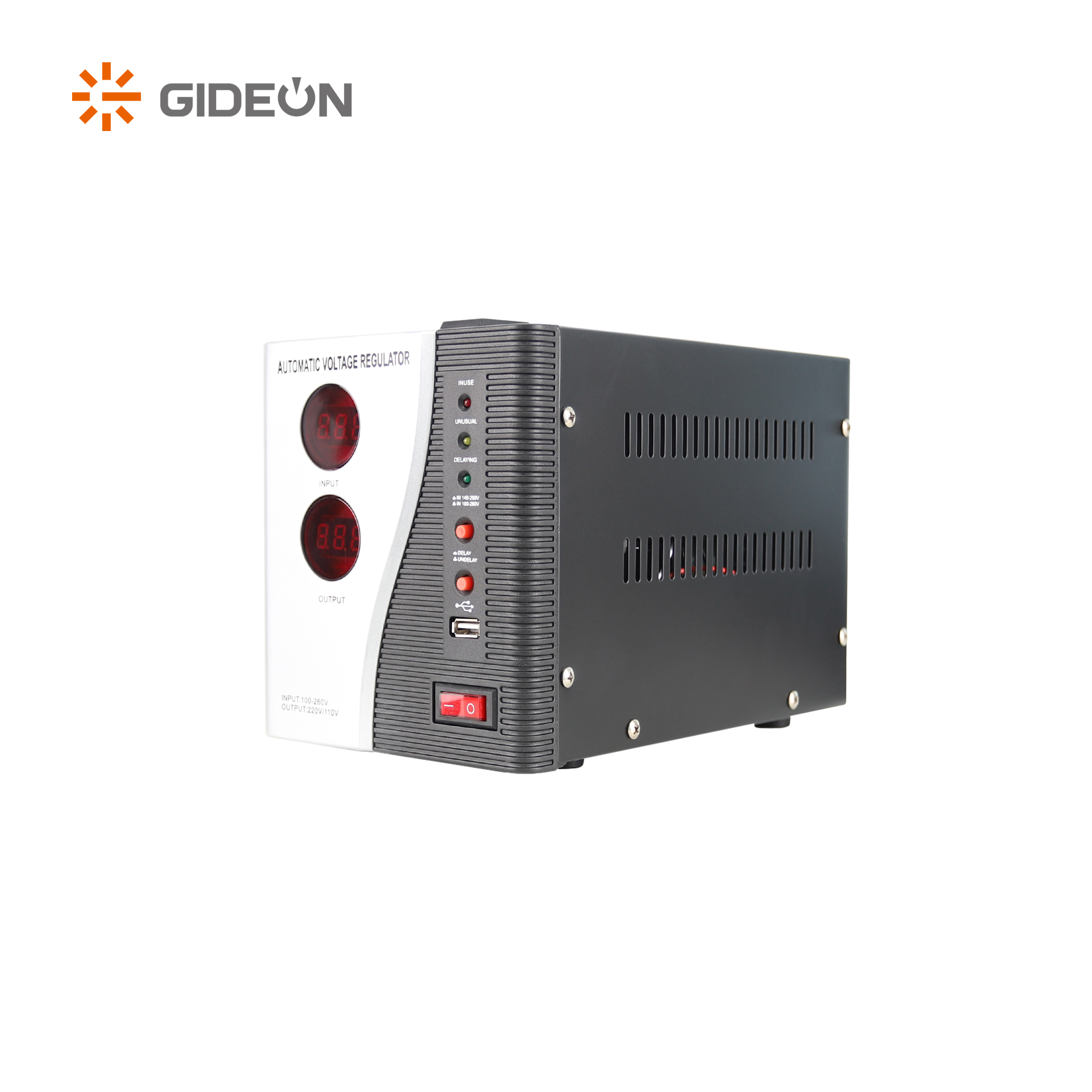 GD-AVR26 500VA-5000VA تثبيت الجهد الرقمي مع وظيفة تأخير قابل للتعديل لجهاز المنزل
