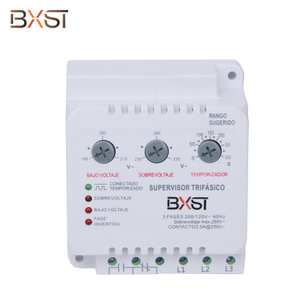 BXST مؤهل DIN Rail 3 طور الجهد الحماة للثلاجة المنزل V086