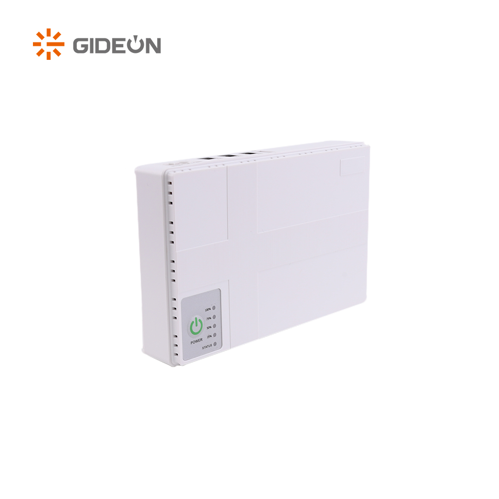 GD-DC002-DC1018P بقيادة 8800mAh/10400mAh Mini DC UPS مع اللون الأبيض